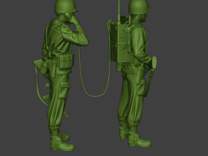 american engineer soldiers ww2 scr-300 a9 3D Print Model