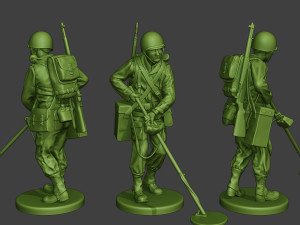 american engineer soldiers ww2 a9 pack 3D Print Model