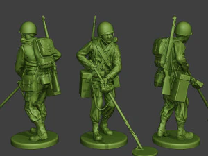 american engineer soldiers ww2 a9 pack 3D Print Model