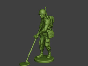 american engineer soldiers ww2 a9 pack 3D Print Model