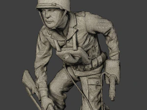 american engineer soldiers ww2 a9 pack 3D Print Model