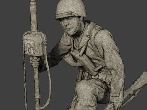 american engineer soldiers ww2 a9 pack 3D Print Model