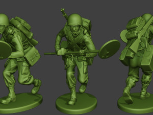 american engineer soldiers ww2 a9 pack 3D Print Model