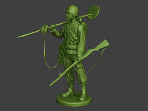 american engineer soldiers ww2 a9 pack 3D Print Model
