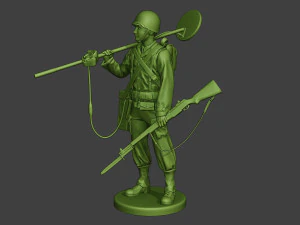 american engineer soldiers ww2 a9 pack 3D Print Model