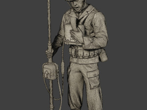 american engineer soldiers ww2 a9 pack 3D Print Model