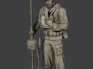 american engineer soldiers ww2 a9 pack 3D Print Model