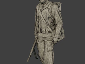 american engineer soldiers ww2 a9 pack 3D Print Model