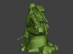 american soldier ww2 sit a10 Model Cetak 3D