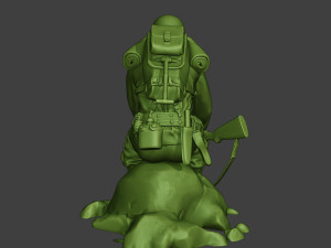 american soldier ww2 sit a10 Model Cetak 3D