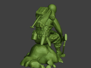 american soldier ww2 sit a10 Model Cetak 3D