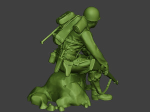 american soldier ww2 sit a10 Model Cetak 3D
