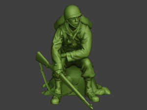american soldier ww2 sit a10 Model Cetak 3D