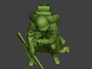 american soldier ww2 sit a10 Model Cetak 3D