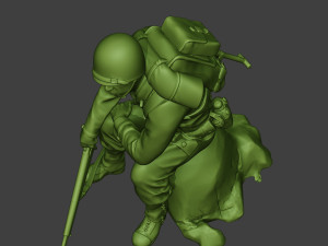 american soldier ww2 sit a10 Model Cetak 3D
