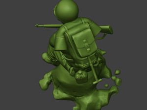 american soldier ww2 sit a10 Model Cetak 3D