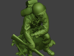 american soldier ww2 sit a10 Model Cetak 3D