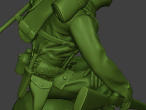 american soldier ww2 sit a10 Model Cetak 3D