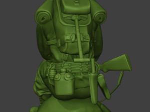 american soldier ww2 sit a10 Model Cetak 3D