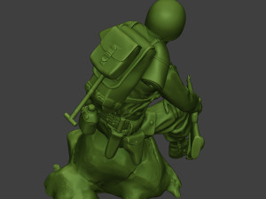 american soldier ww2 sit a10 Model Cetak 3D