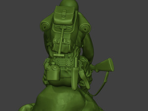 american soldier ww2 sit a10 Model Cetak 3D