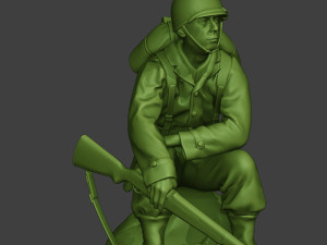 american soldier ww2 sit a10 Model Cetak 3D