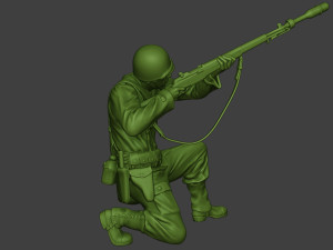 american soldier ww2 m7 grenade a10 3D Принт Модель