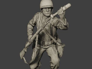 american soldier ww2 m7 grenade2 a10 3D Print Model