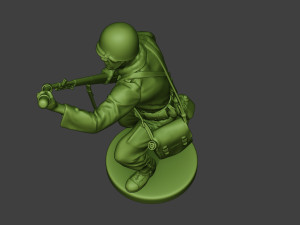 american soldier ww2 m7 grenade2 a10 3D Print Model