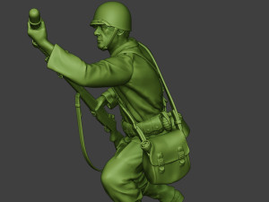 american soldier ww2 m7 grenade2 a10 3D Print Model