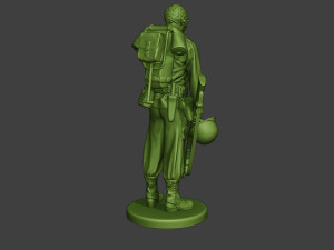 american soldier ww2 crying a11 3Dプリントモデル