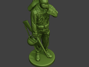 american soldier ww2 crying a11 3Dプリントモデル