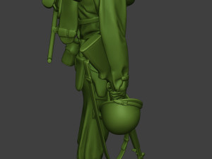 american soldier ww2 crying a11 3Dプリントモデル