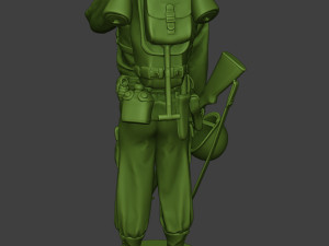 american soldier ww2 crying a11 3Dプリントモデル