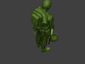 american soldier ww2 crying a11 3Dプリントモデル