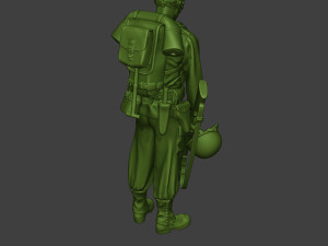 american soldier ww2 crying a11 3Dプリントモデル