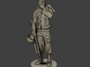 american soldier ww2 crying a11 3Dプリントモデル