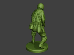 american soldier ww2 digging a11 3D Print Model