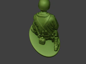american soldier ww2 digging a11 3D Print Model