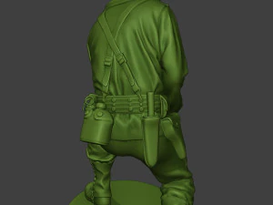 american soldier ww2 digging a11 3D Print Model