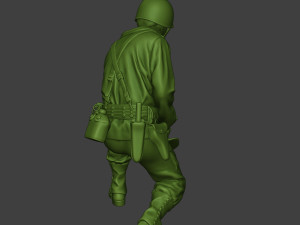 american soldier ww2 digging a11 3D 프린트 모델