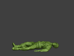 american soldier ww2 killed a11 Modelo de impresión 3D