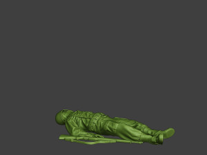american soldier ww2 killed a11 Modelo de impresión 3D
