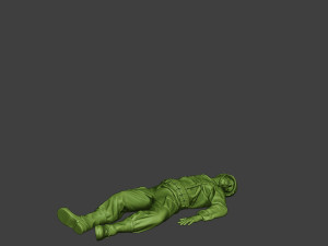 american soldier ww2 killed a11 Modelo de impresión 3D
