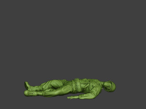 american soldier ww2 killed a11 Modelo de impresión 3D