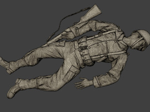 american soldier ww2 killed a11 Modelo de impresión 3D