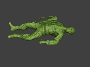 american soldier ww2 killed a11 Modelo de impresión 3D