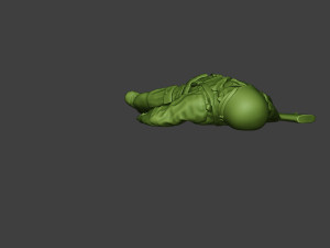 american soldier ww2 killed a11 Modelo de impresión 3D