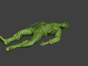 american soldier ww2 killed a11 Modelo de impresión 3D