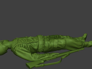 american soldier ww2 killed a11 Modelo de impresión 3D